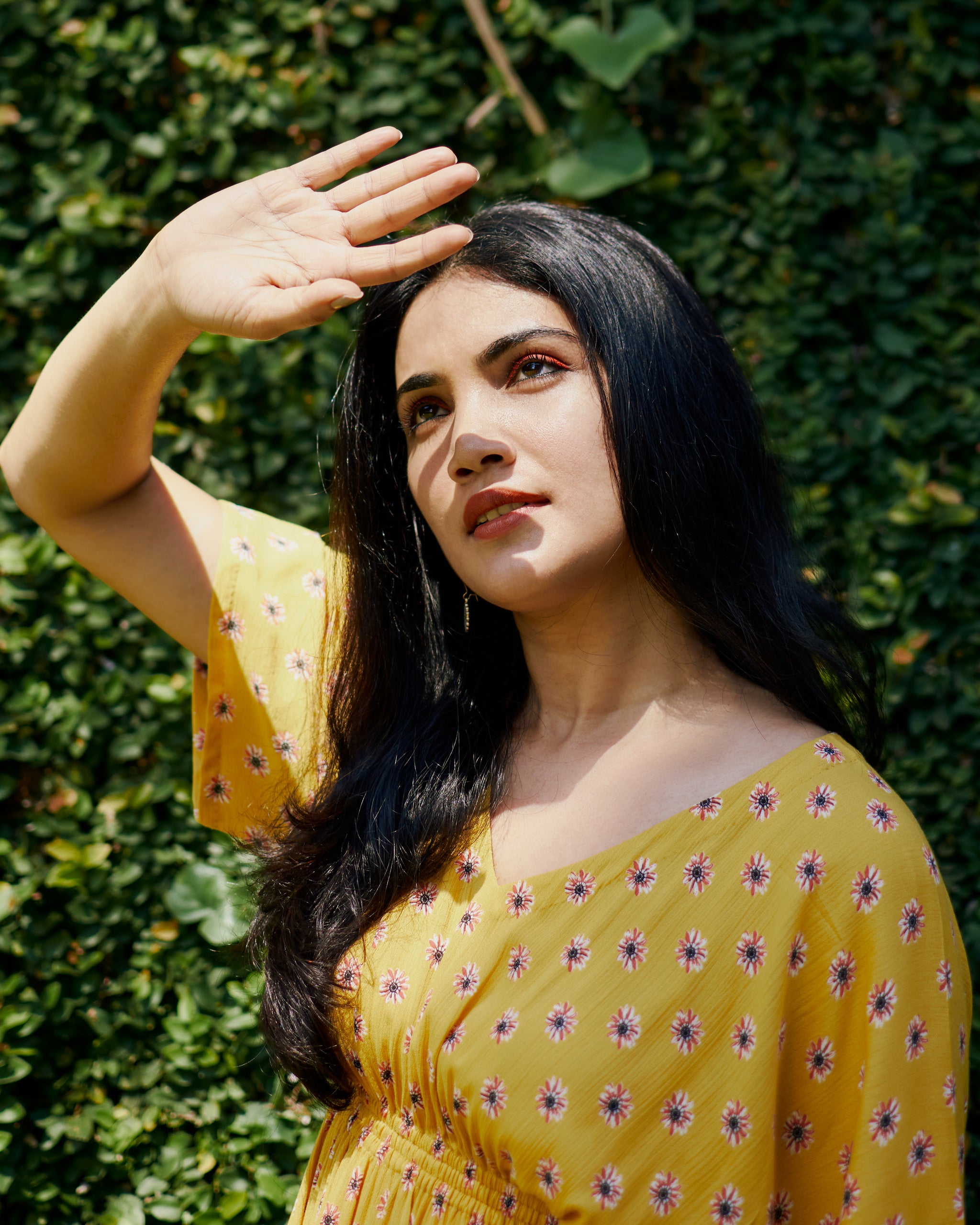 Yellow Kaftan Dress